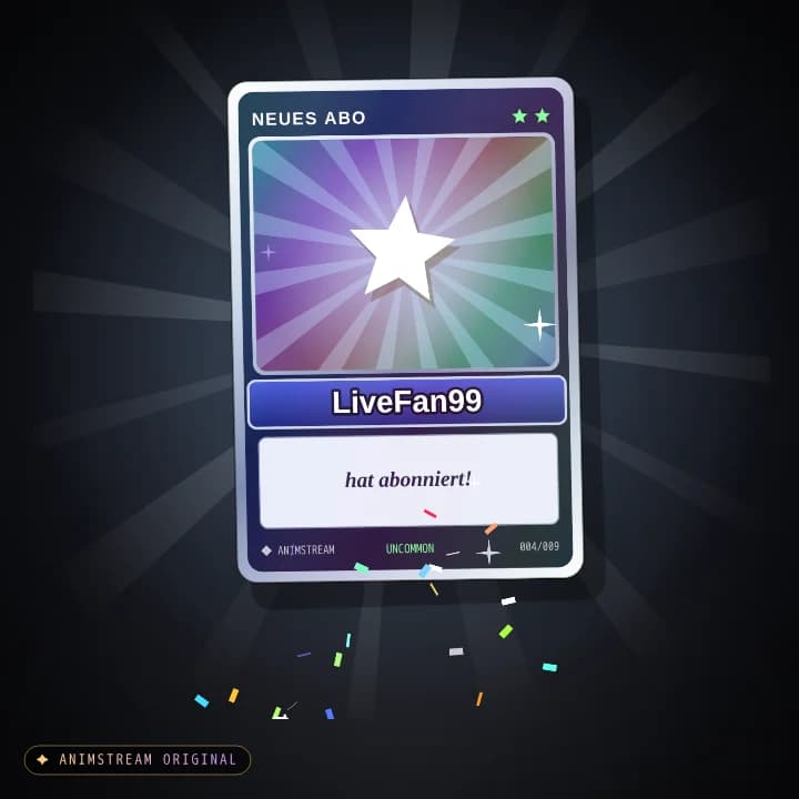 Abo Alert – Holo Card Regenbogen