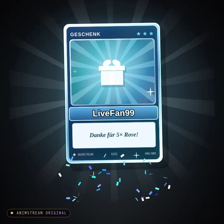 Geschenk-Danke Alert – Holo Card Eis-Silber