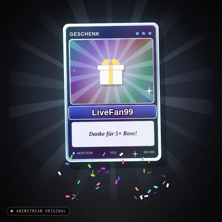 Geschenk-Danke Alert – Holo Card Regenbogen