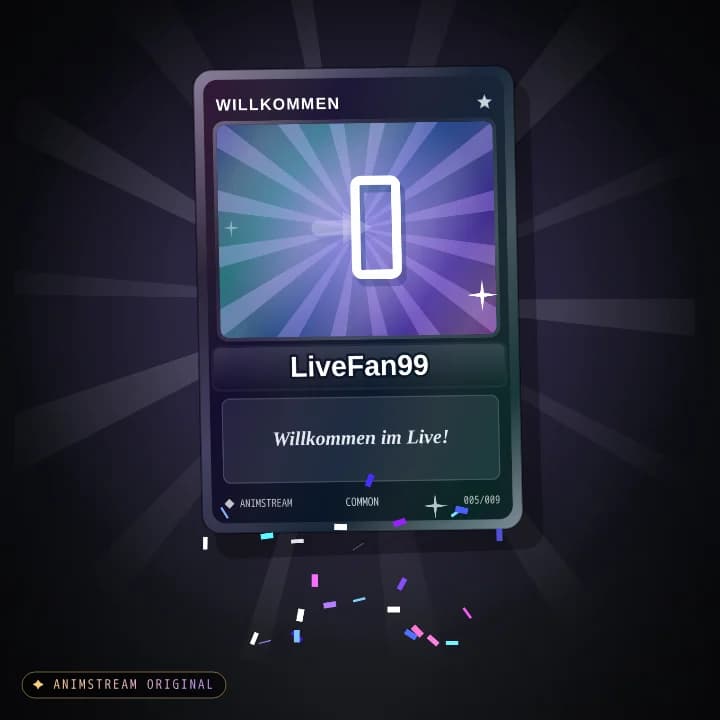 Willkommen Alert – Holo Card Black Holo