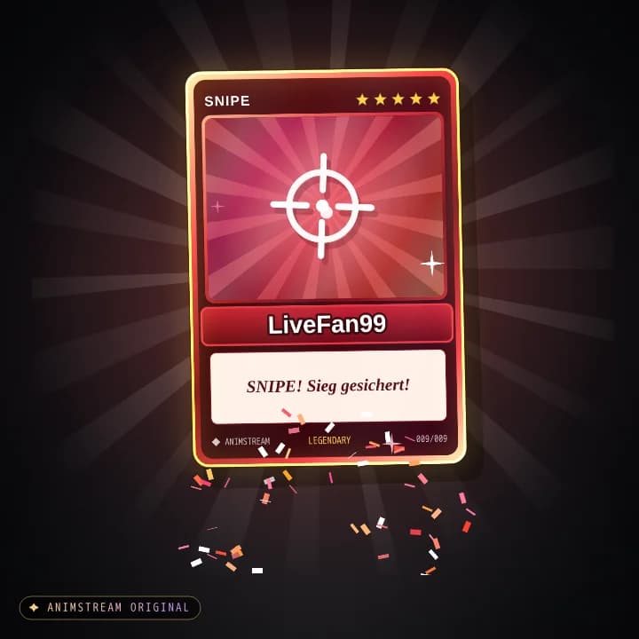 Snipe Alert – Holo Card Karmesin