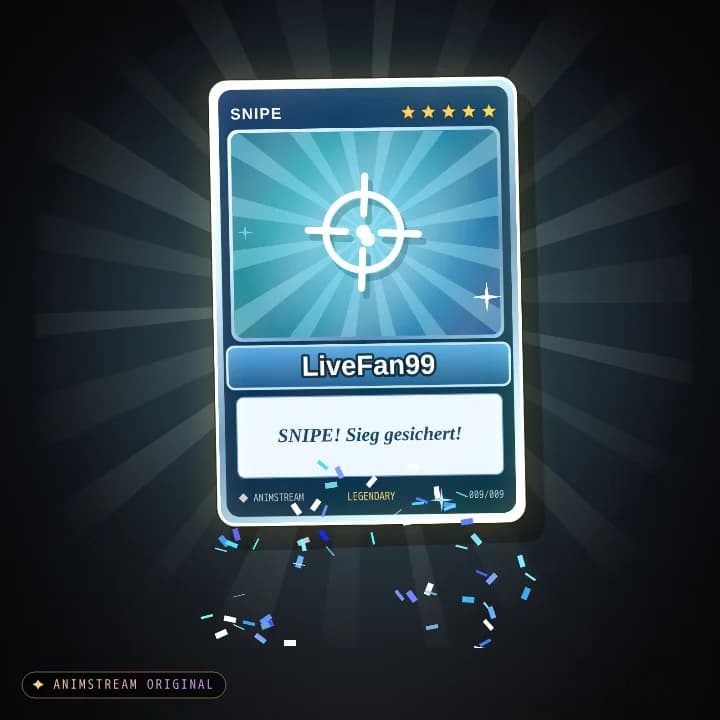 Snipe Alert – Holo Card Eis-Silber