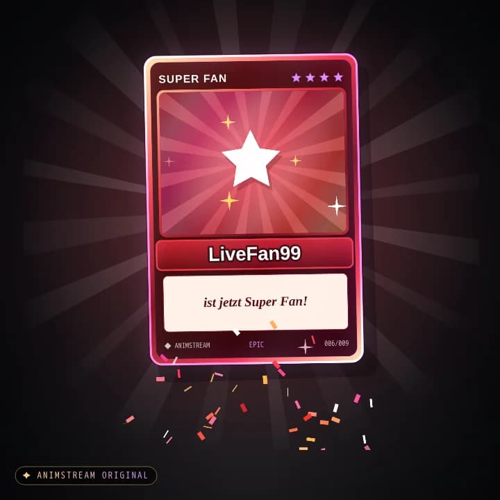 Super Fan Alert – Holo Card Karmesin