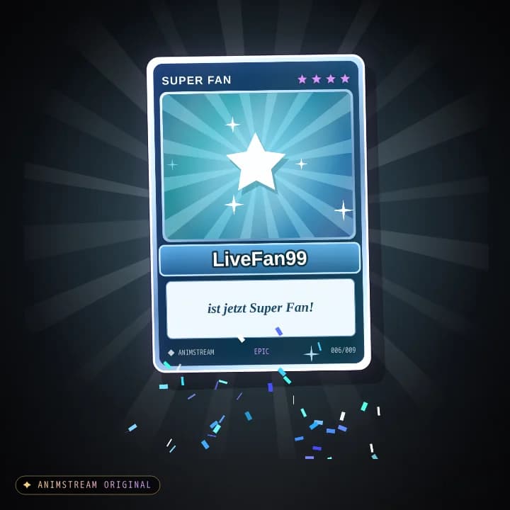 Super Fan Alert – Holo Card Eis-Silber