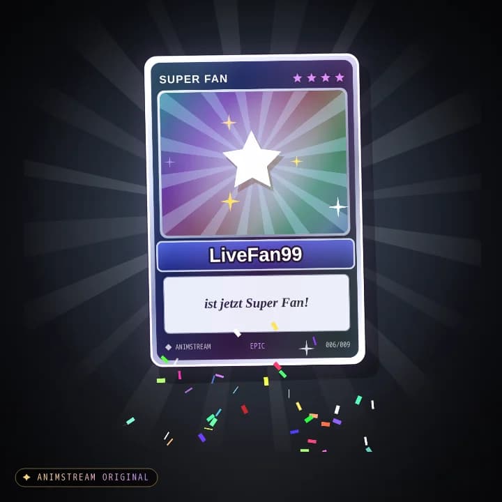Super Fan Alert – Holo Card Regenbogen