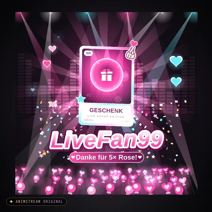 Geschenk-Danke Alert – Idol Stage Candy · Pink
