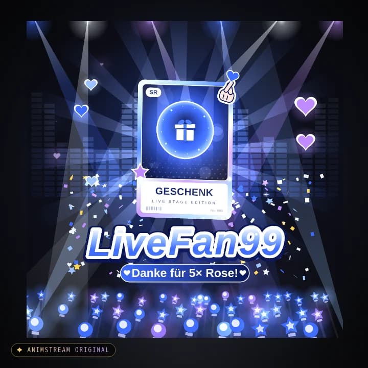 Geschenk-Danke Alert – Idol Stage Midnight · Blau