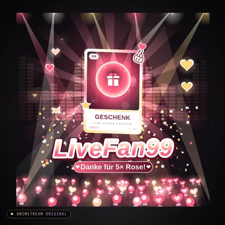 Geschenk-Danke Alert – Idol Stage Rosé