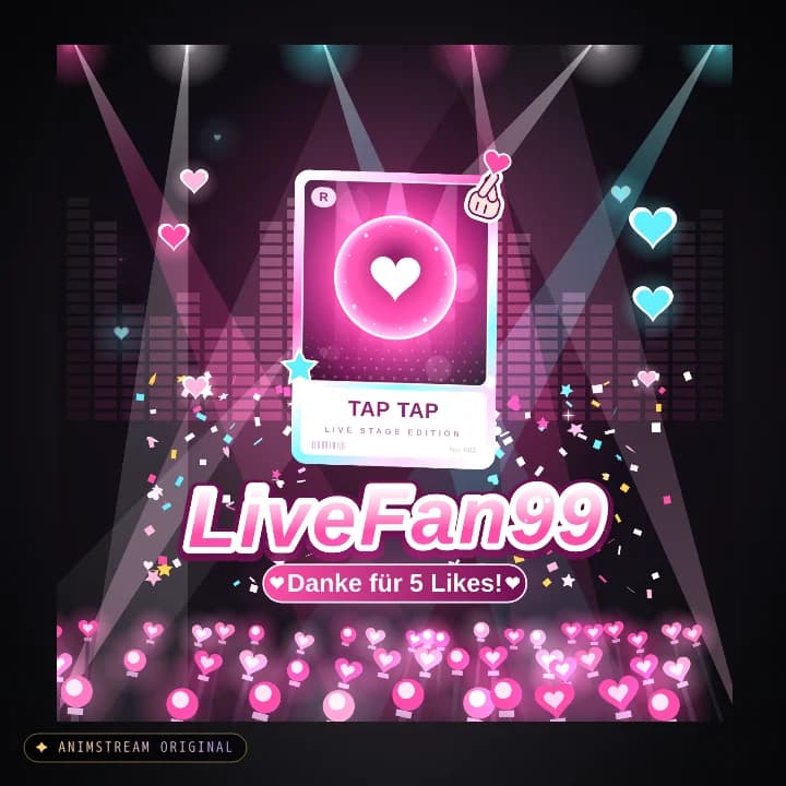 Like & Tap Tap Alert – Idol Stage Candy · Pink