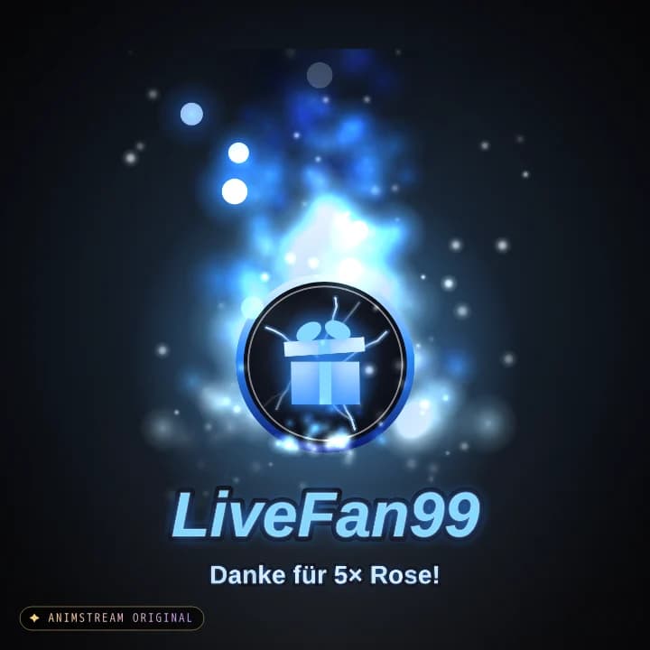 Geschenk-Danke Alert – Inferno Blaue Flamme