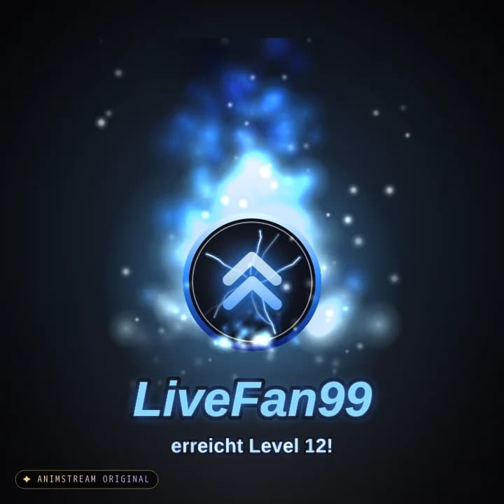 Level-Up Alert – Inferno Blaue Flamme
