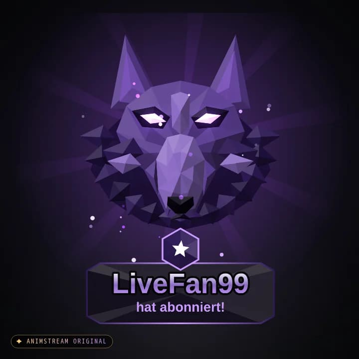 Abo Alert – Wolf Schatten (Low-Poly Beasts)