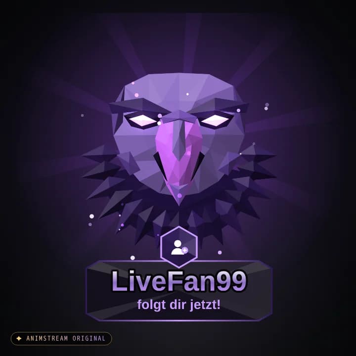 Neuer Follower Alert – Adler Schatten (Low-Poly Beasts)