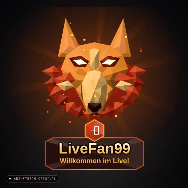 Willkommen Alert – Wolf Feuer (Low-Poly Beasts)