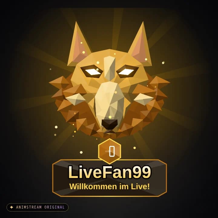 Willkommen Alert – Wolf Gold (Low-Poly Beasts)