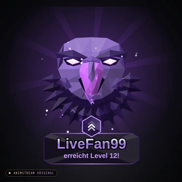 Level-Up Alert – Adler Schatten (Low-Poly Beasts)