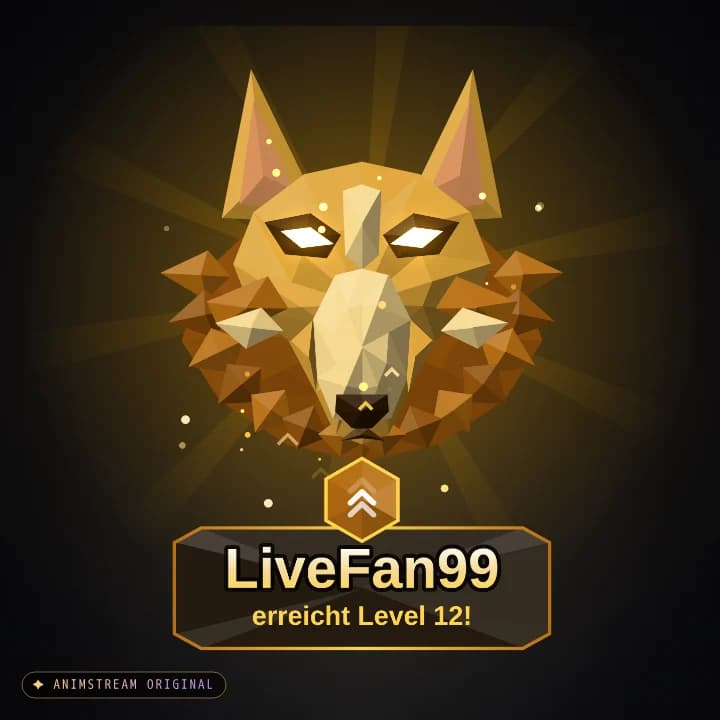 Level-Up Alert – Wolf Gold (Low-Poly Beasts)