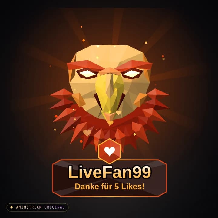 Like & Tap Tap Alert – Adler Feuer (Low-Poly Beasts)