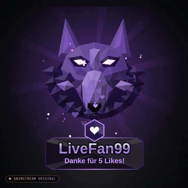Like & Tap Tap Alert – Wolf Schatten (Low-Poly Beasts)