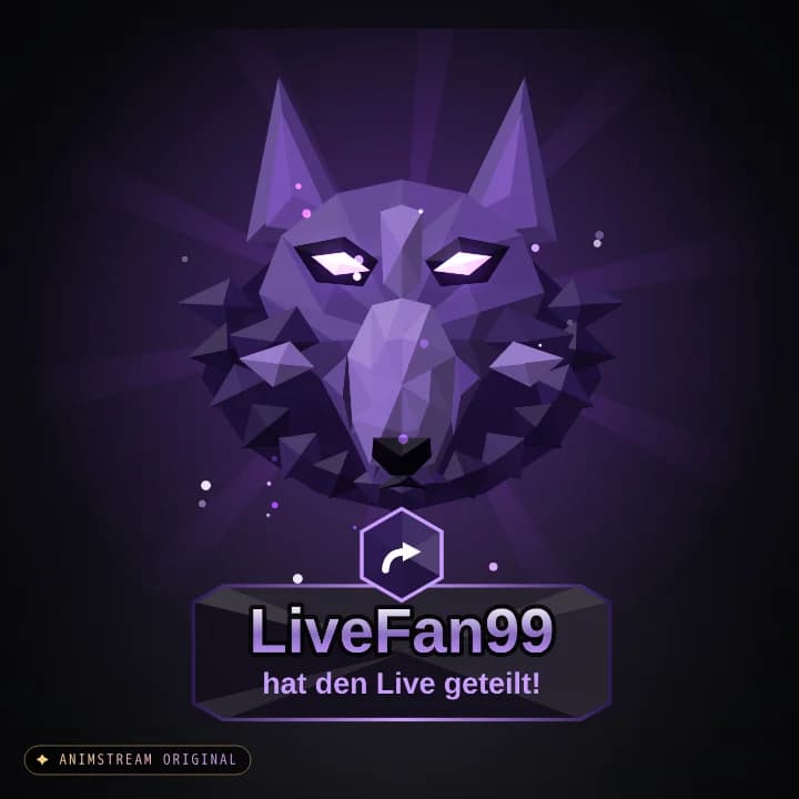 Live geteilt Alert – Wolf Schatten (Low-Poly Beasts)