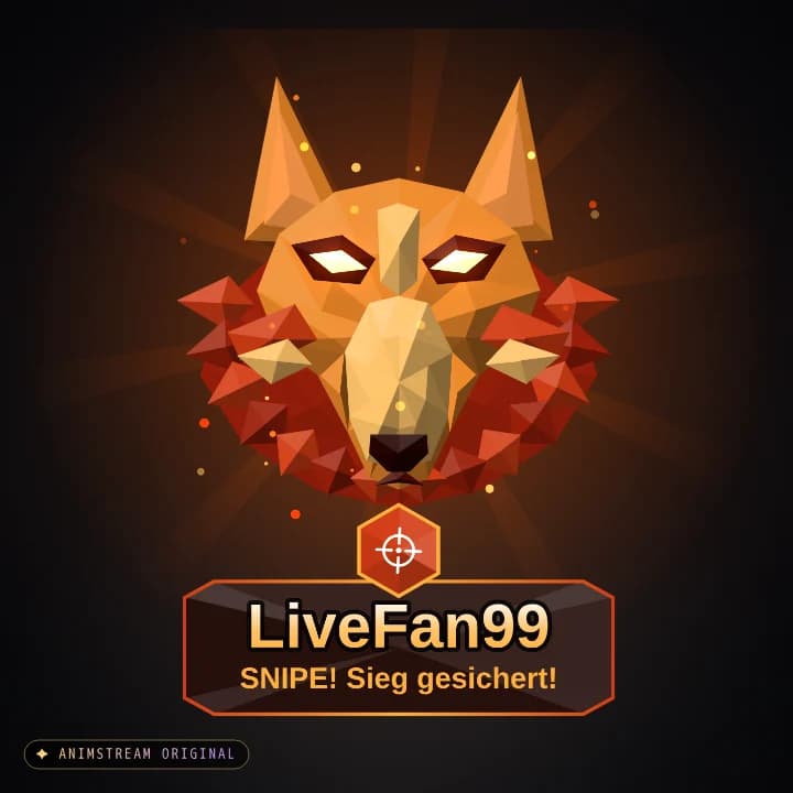 Snipe Alert – Wolf Feuer (Low-Poly Beasts)