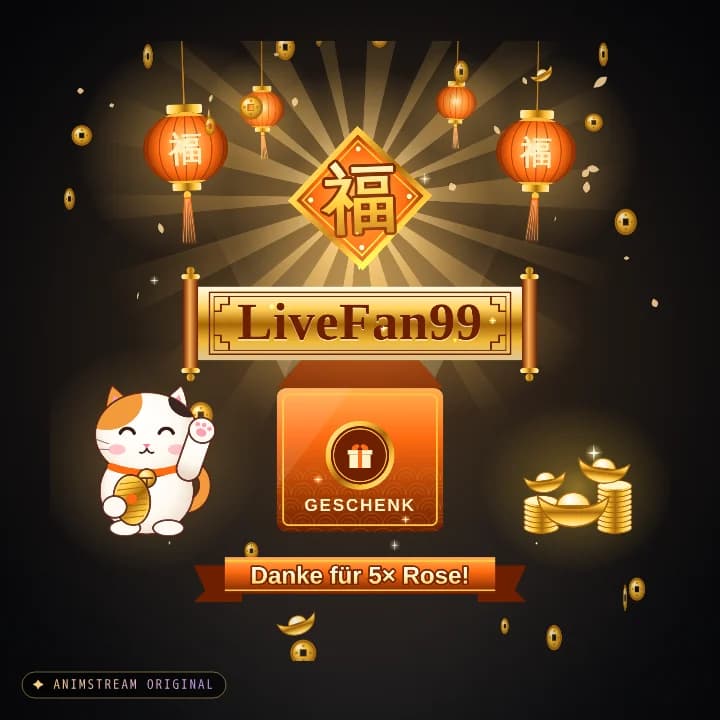 Geschenk-Danke Alert – Lucky Fortune Laterne · Orange