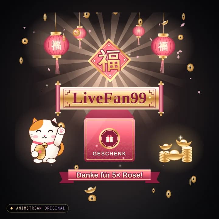Geschenk-Danke Alert – Lucky Fortune Pfirsich