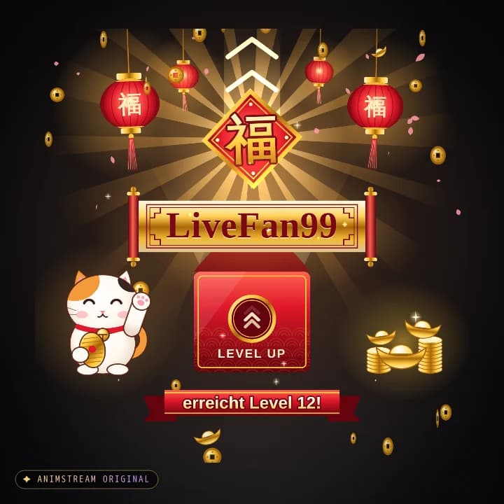 Level-Up Alert – Lucky Fortune Rot-Gold
