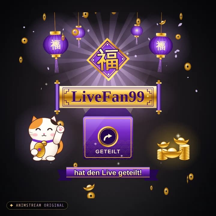 Live geteilt Alert – Lucky Fortune Imperial · Lila-Gold