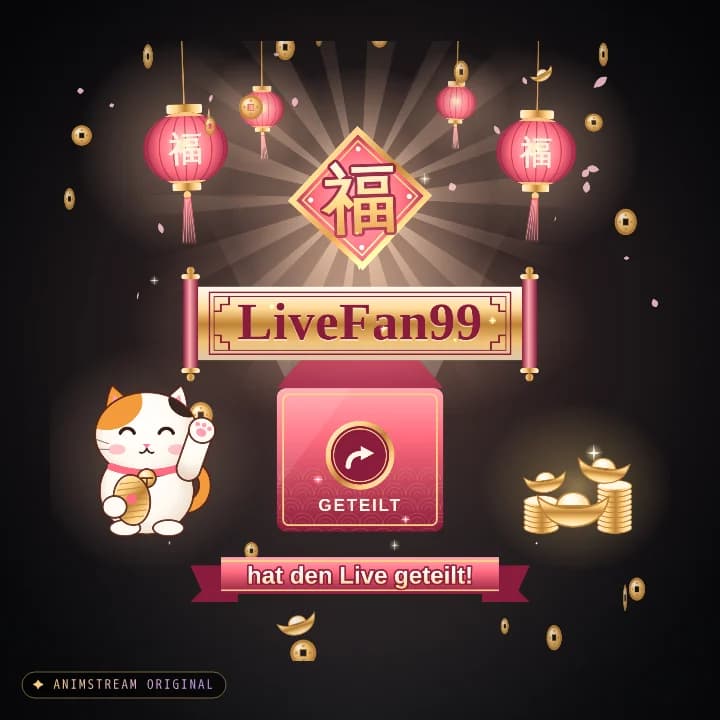 Live geteilt Alert – Lucky Fortune Pfirsich