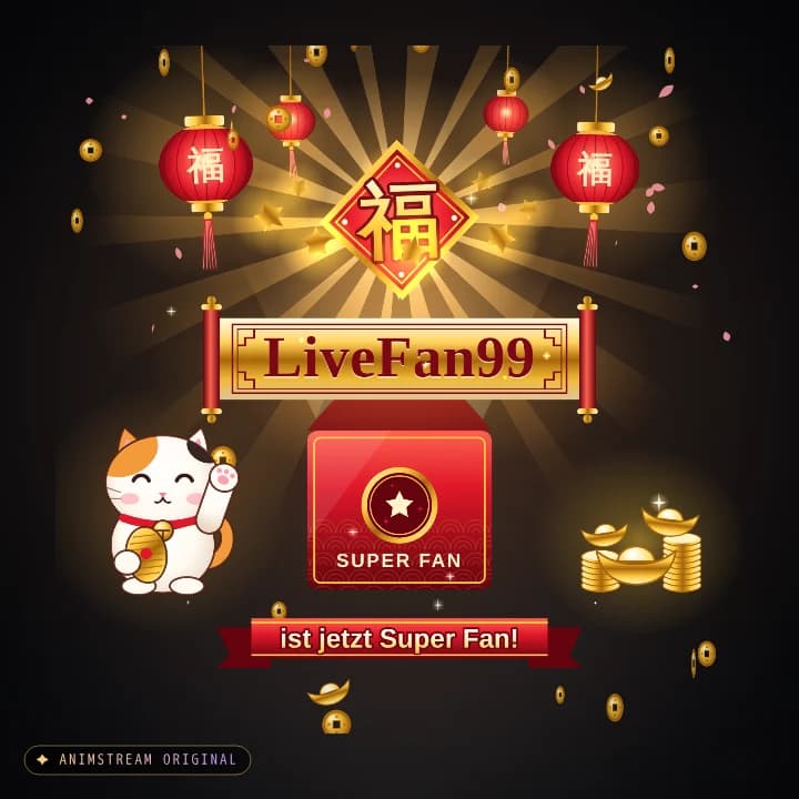 Super Fan Alert – Lucky Fortune Rot-Gold