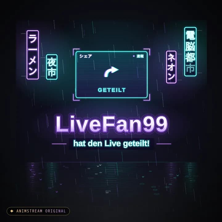 Live geteilt Alert – Neo Tokyo Midnight