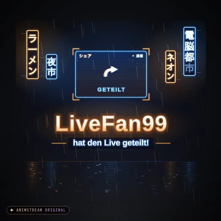 Live geteilt Alert – Neo Tokyo Osaka