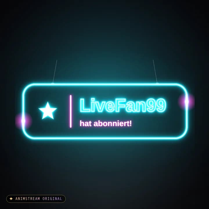 Abo Alert – Neon Sign Cyan