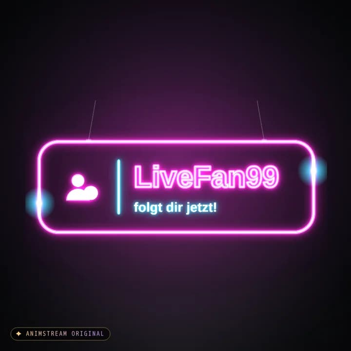 Neuer Follower Alert – Neon Sign Pink