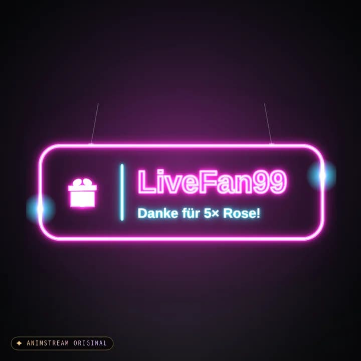 Geschenk-Danke Alert – Neon Sign Pink