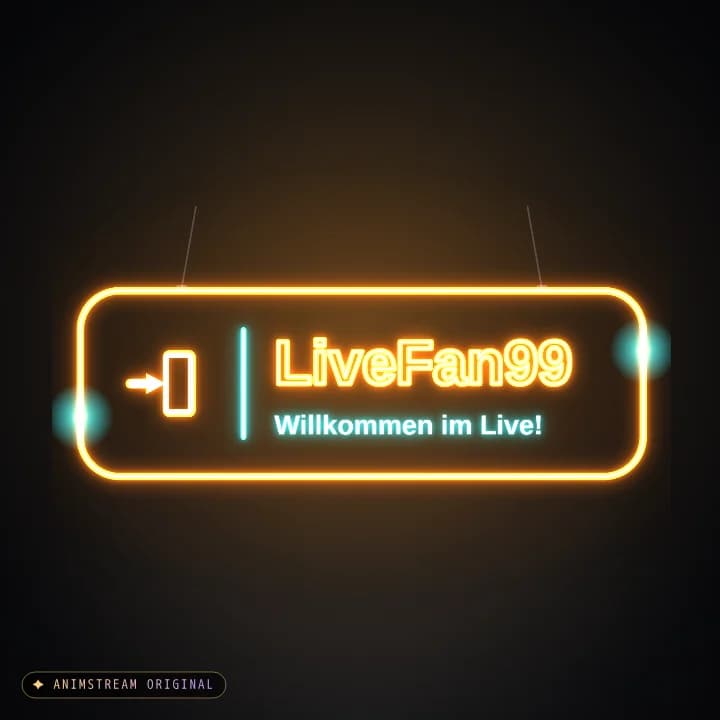 Willkommen Alert – Neon Sign Orange