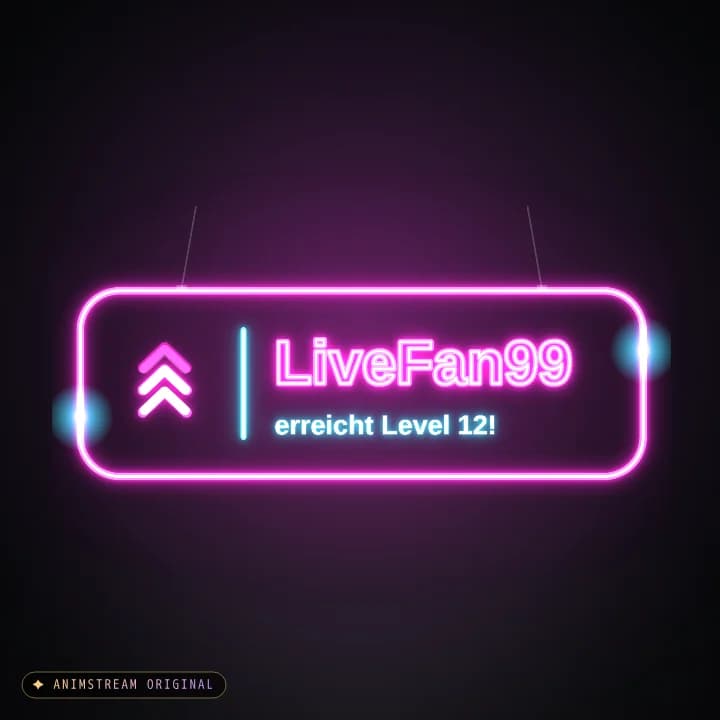 Level-Up Alert – Neon Sign Pink