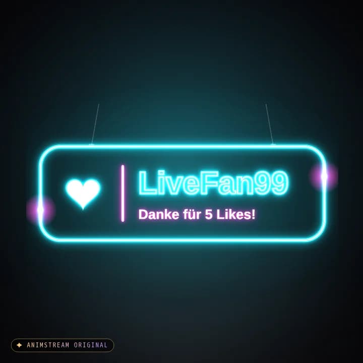 Like & Tap Tap Alert – Neon Sign Cyan