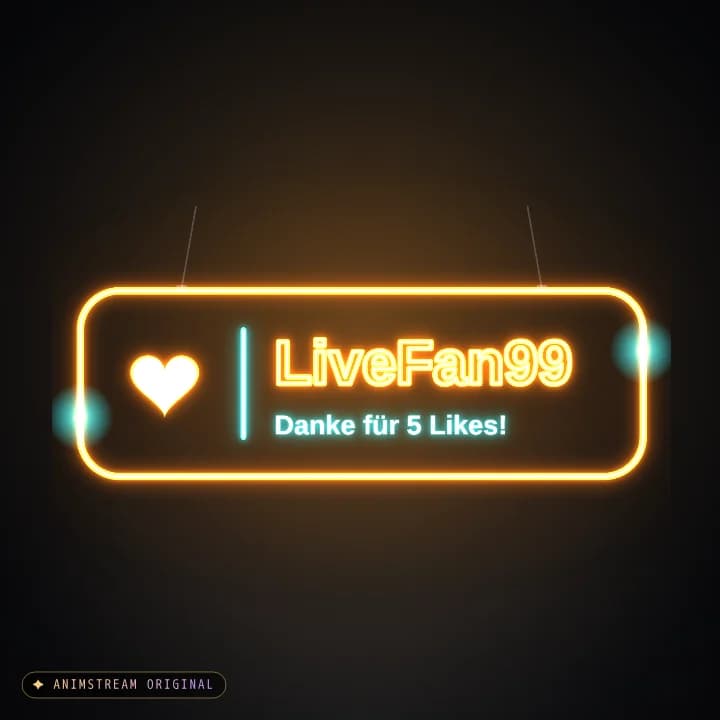 Like & Tap Tap Alert – Neon Sign Orange