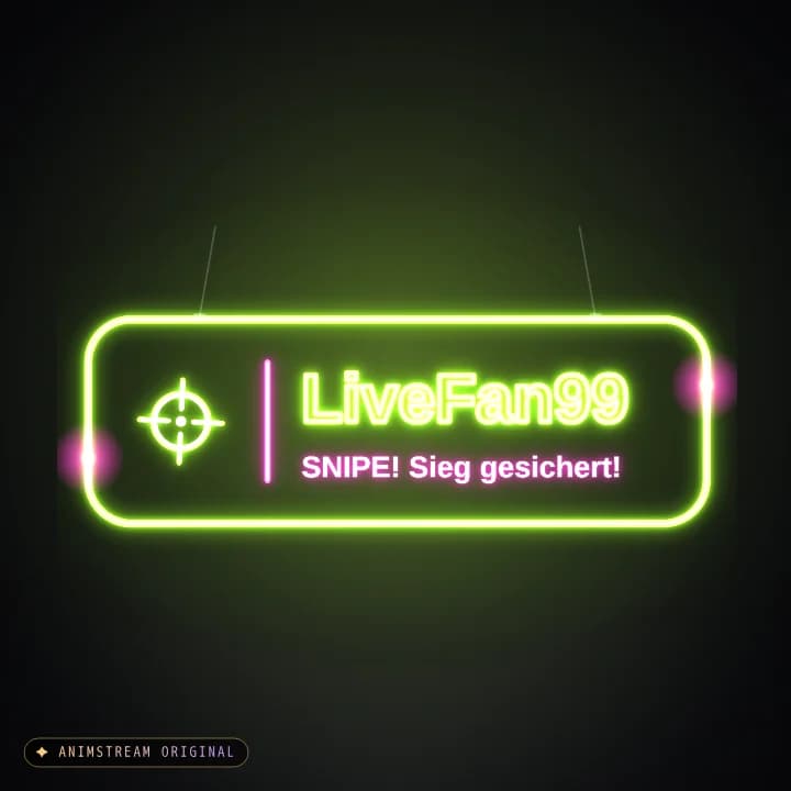 Snipe Alert – Neon Sign Lime