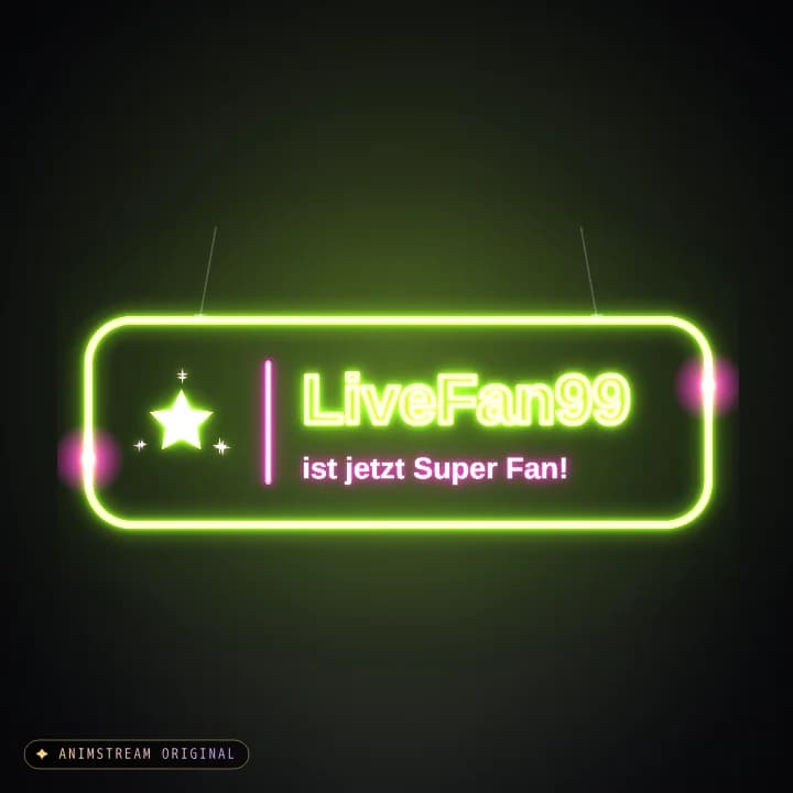 Super Fan Alert – Neon Sign Lime