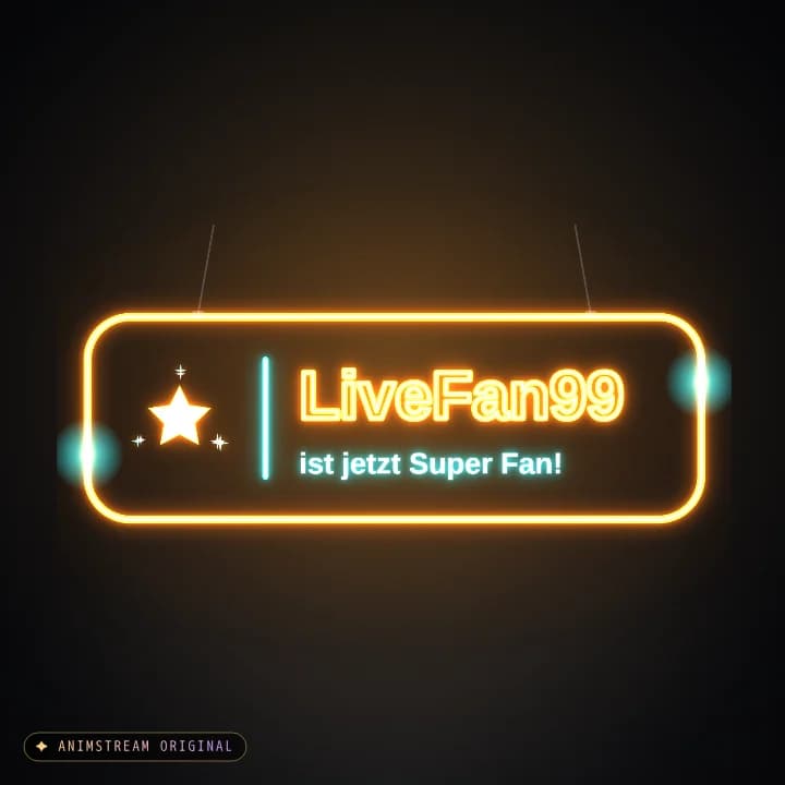 Super Fan Alert – Neon Sign Orange