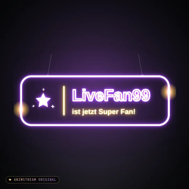 Super Fan Alert – Neon Sign Lila