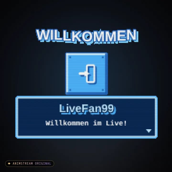 Willkommen Alert – Pixel Arcade Ice