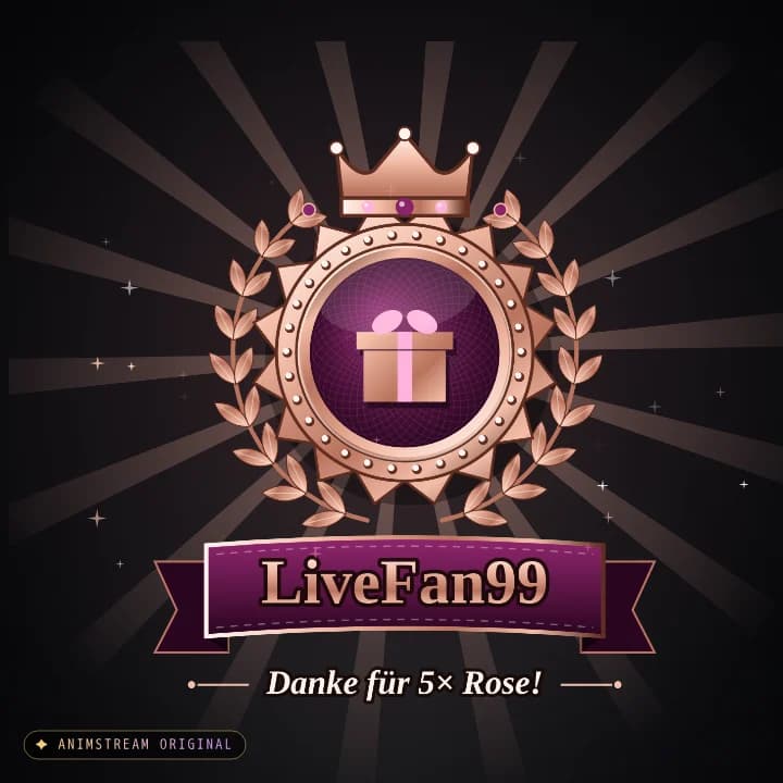 Geschenk-Danke Alert – Royal Crest Roségold