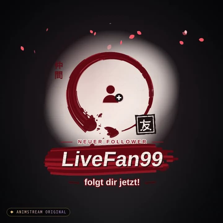 Neuer Follower Alert – Sumi Katana Karmesin
