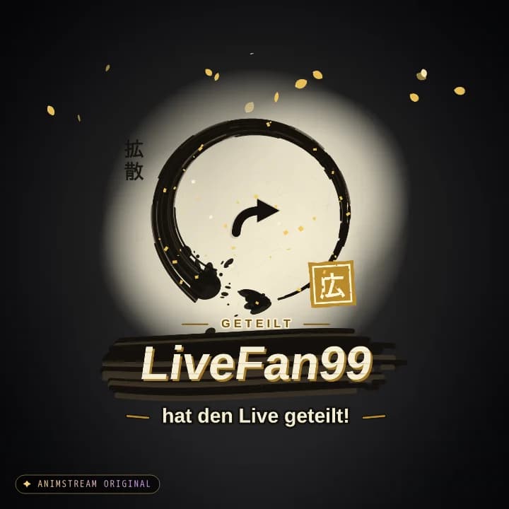 Live geteilt Alert – Sumi Katana Blattgold
