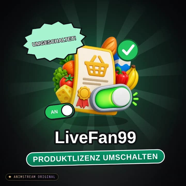 Produktlizenz umschalten – Supermarket Simulator Animation