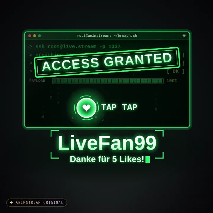 Like & Tap Tap Alert – System Hack Matrix · Grün